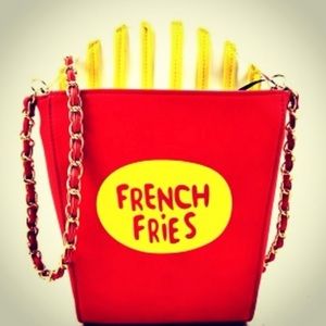 French fried theme shoulder bag